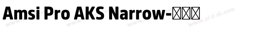 Amsi Pro AKS Narrow字体转换 Amsi Pro AKS Narrow字体转换